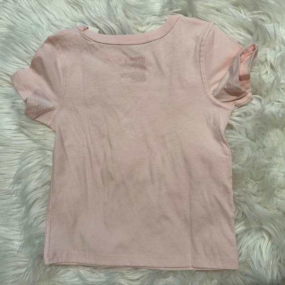 Cat & Jack NWT Pink Candy Cane Holiday Short Sleeve Tee Size 3T - Picture 5 of 5